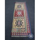 A Turkish kilim runner,