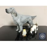 A Beswick figure of a grey setter,