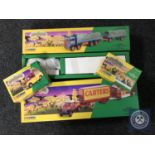 Four boxed Corgi Classics The Showmans Range die cast vehicles