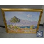 An Artagraph edition - Coastal landscape in gilt frame