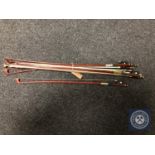 A quantity of violin bows CONDITION REPORT: There are no apparent maker's names.