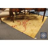 A hand tufted contemporary rug, decorated with stars,