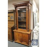 A 19th century mahogany cabinet on stand,