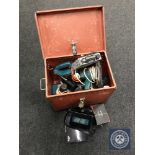 A storage box of power tools, car radios, free view box,