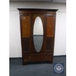 A Victorian inlaid mahogany wardrobe CONDITION REPORT: Width 129cm.