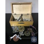A trinket box of military buttons relating to The Princess of Wales Own Yorkshire Regiment,