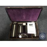An early 20th century cased The Fleming Combined Cased Optometrists Set
