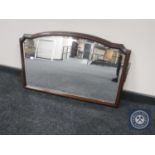 An early 20th century bevelled mirror