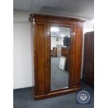 A Victorian mahogany mirrored door compactum wardrobe CONDITION REPORT: Typical