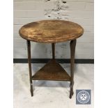 An oak arts and Crafts occasional table