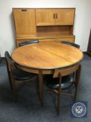 A six piece teak G-plan dining room suite