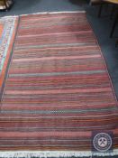 A Turkish kilim rug,