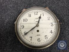 A brass cased Gents of Leicester industrial time piece (a/f)
