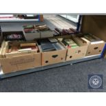 Four boxes of books - history of art, dictionaries,