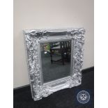 A Victorian style silvered bevelled edge mirror