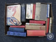A box of early twentieth century books and annuals