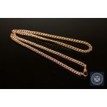 A 9ct gold Albert chain CONDITION REPORT: 22.4g. Length 53cm.