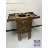 A George III mahogany wash stand