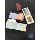 Four mid-20th century autograph albums containing an interesting and extensive collection of