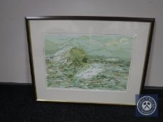 A signed Lilly Katharina Siticum colour lithographic print