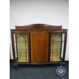 An early 20th century mahogany display cabinet