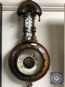 A mahogany barometer
