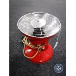 A vintage The Barber heat generator lamp