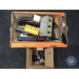 Two boxes of assorted Hornby rolling stock,