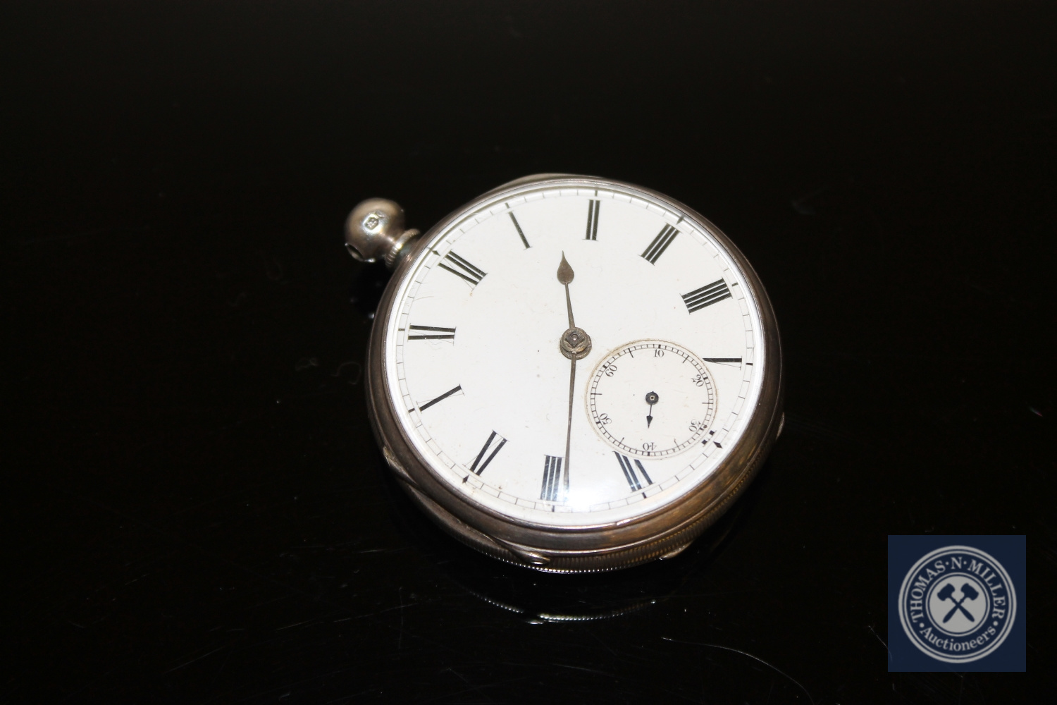 A silver open face pocket watch with fusee movement, signed Joseph Bee, St.