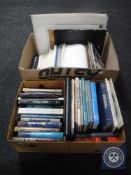 Two boxes of books and magazines relating to astronomy and space exploration