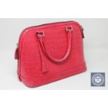 An Aspinal of London fine leather hand bag - Pink.