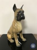 A Goebel figure of a Boxer dog