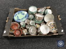 A box containing oriental tea china