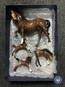 A Beswick horse, brown gloss,