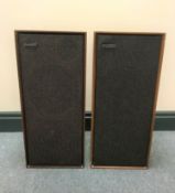 A pair of Celestion 15 teak cased speakers