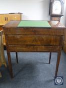 A 19th century mahogany clerk's desk on stand