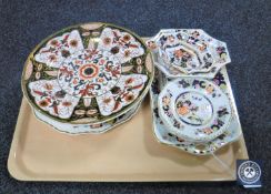 A tray of Masons Mandarin & Mandalay plates,