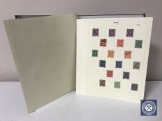 A Simplex stamp album containing German stamps from late 19th century onwards including Third Reich