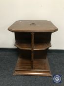 An early 20th century mahogany book table CONDITION REPORT: The top is 52cm by 52cm