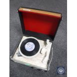 A mid 20th century Dansette table top electric record player