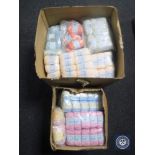 Two boxes of new wool by Jaeger