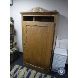 A Victorian pine wardrobe