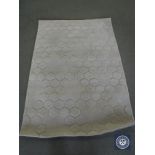 A hand tufted rug, embossed grey, 120 cm x 180 cm. rrp £297.