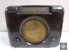 A Bush Bakelite cased radio