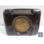 A Bush Bakelite cased radio