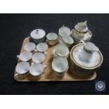 A fourteen-piece Royal Tuscan Cascade tea service together with part Victorian tea service.