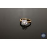 An early 20th century pearl and diamond cluster ring,