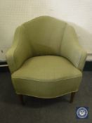 An Art Deco style armchair