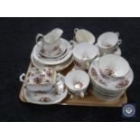 A Victorian floral pattern tea service