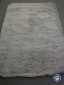A hand tufted rug, shaggy grey, 160 cm x 230 cm, rrp £513.